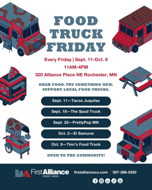 Food Truck Fridays at First Alliance Credit Union, 320 Alliance Place IG
