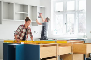 Couple remodeling their kitchen