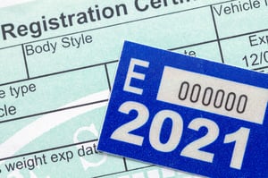 License registration form and tabs