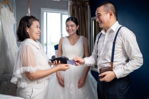 Paying for wedding with credit card