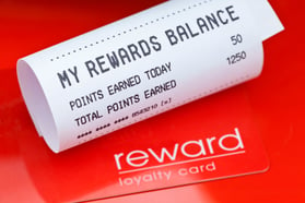 Rewards credit card point balance