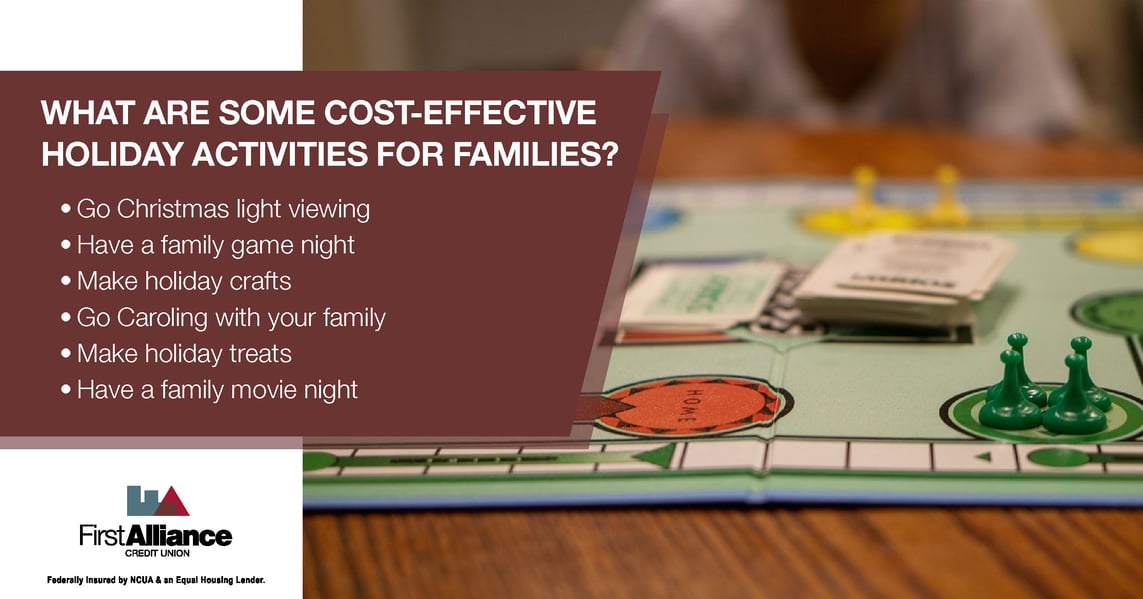 Economical holiday activities
