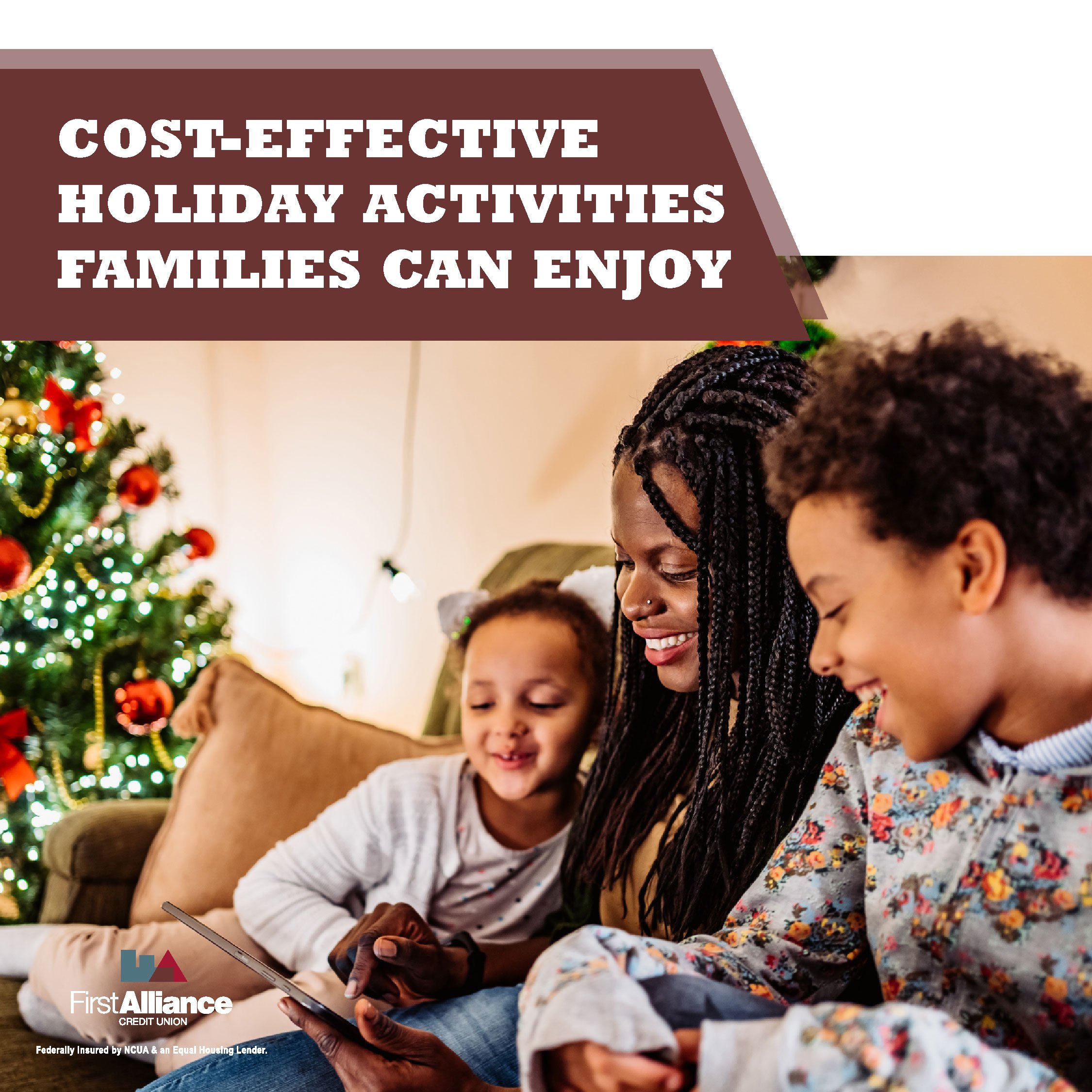 family focused on holiday game