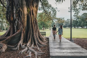 Couple walking | First Alliance Credit Union