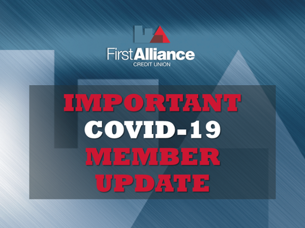 First Alliance Credit Union Closes Lobbies Due to COVID-19