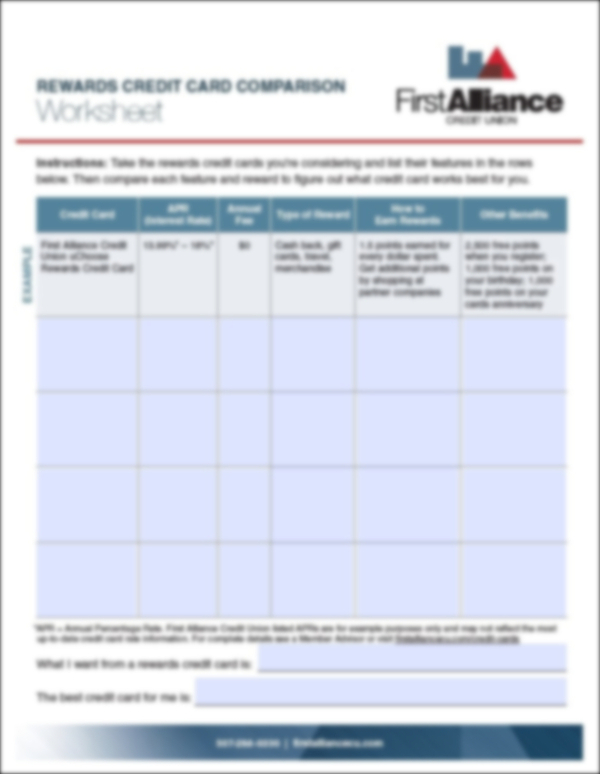 credit card comparison worksheet examples credit card comparison worksheet examples